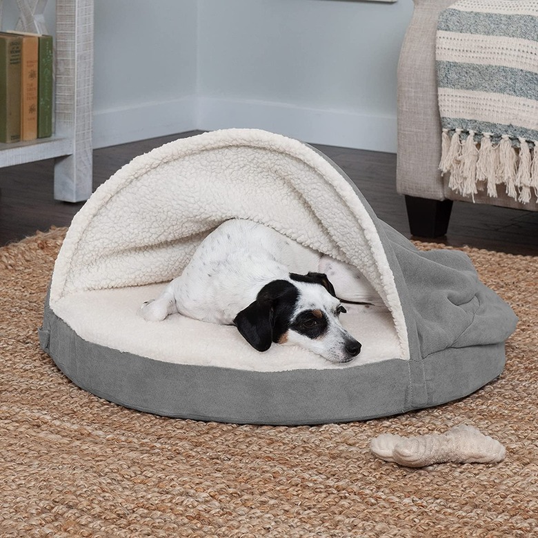 Furhaven Snuggery Round Orthopedic Dog Bed