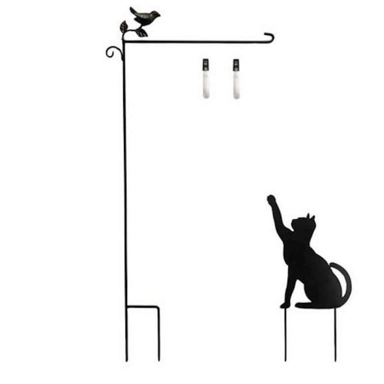 Cat Garden Flag Holder Stand