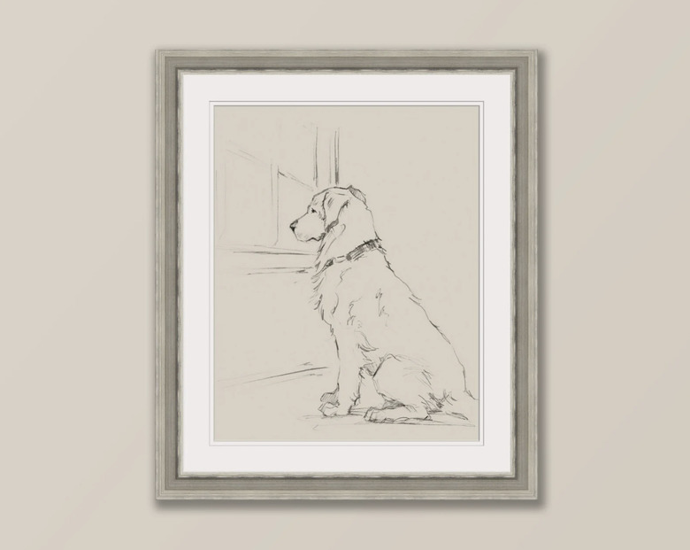 EthanHarperArtPrints Golden Retriever Drawing