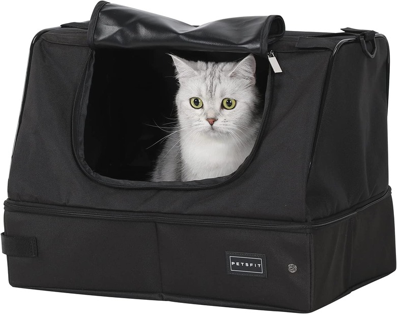 Petsfit Fabric Portable Cat Litter Box/Pan for Travel