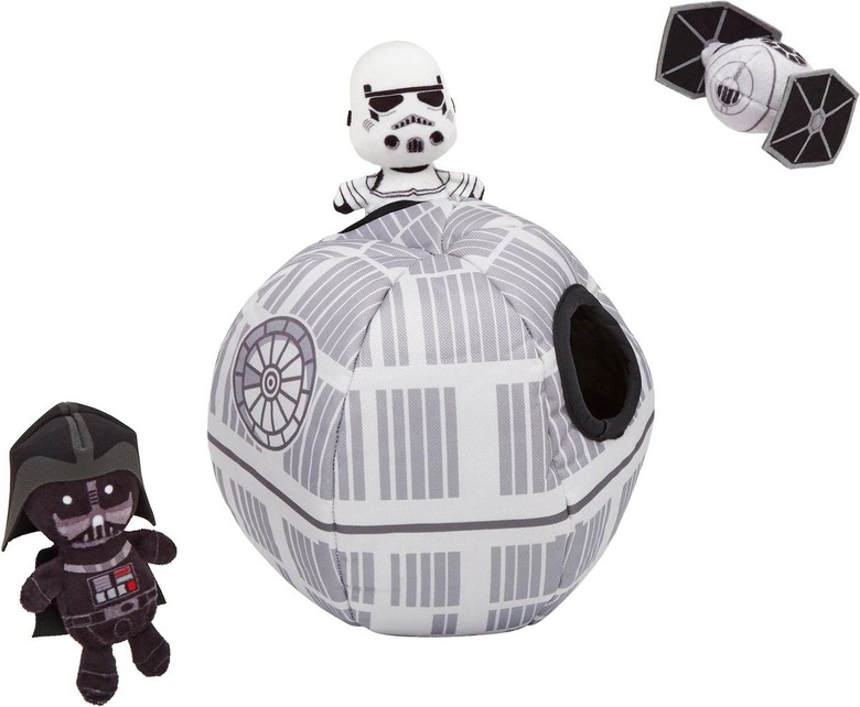 STAR WARS DEATH STAR Hide & Seek Puzzle Plush Squeaky Dog Toy