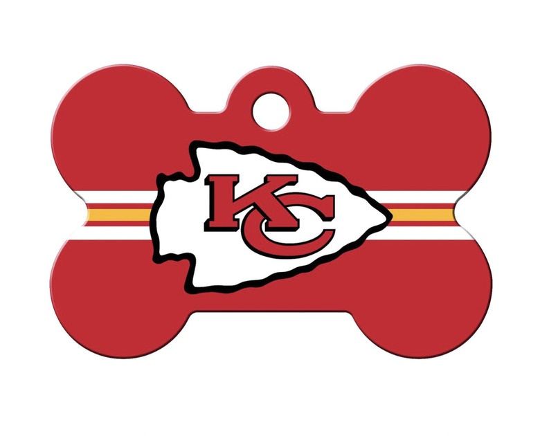 Quick-Tag NFL Bone Personalized Dog ID Tag, Large