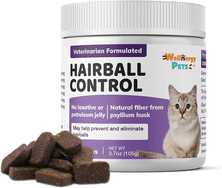 Wellnergy Pets Natural Hairball Control Chews for Cats, 70-Count