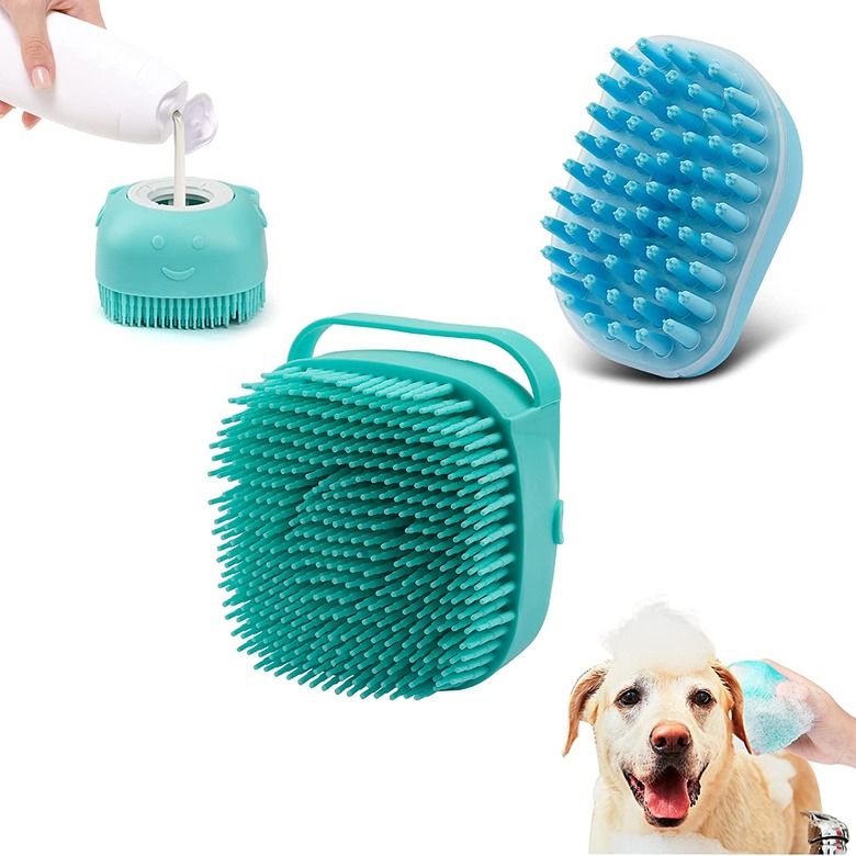 ISWAYSTORE Pet Shampoo Dispenser Brush, 2-Count