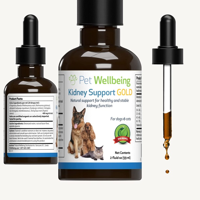 Pet Wellbeing Kidney Support Gold for Cats, 2-oz. Bottle