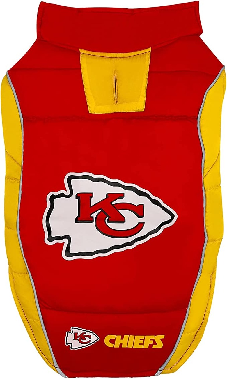 NFL Kansas City Chiefs Puffer Vest for Dogs and Cats