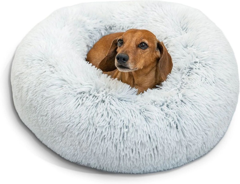 Best Friends by Sheri The Original Calming Shag Fur Donut Cuddler Cat and Dog Bed