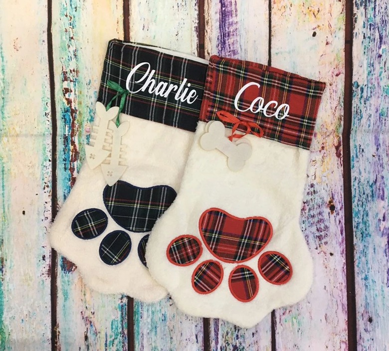 JandJHairbows Personalized Pet Stocking