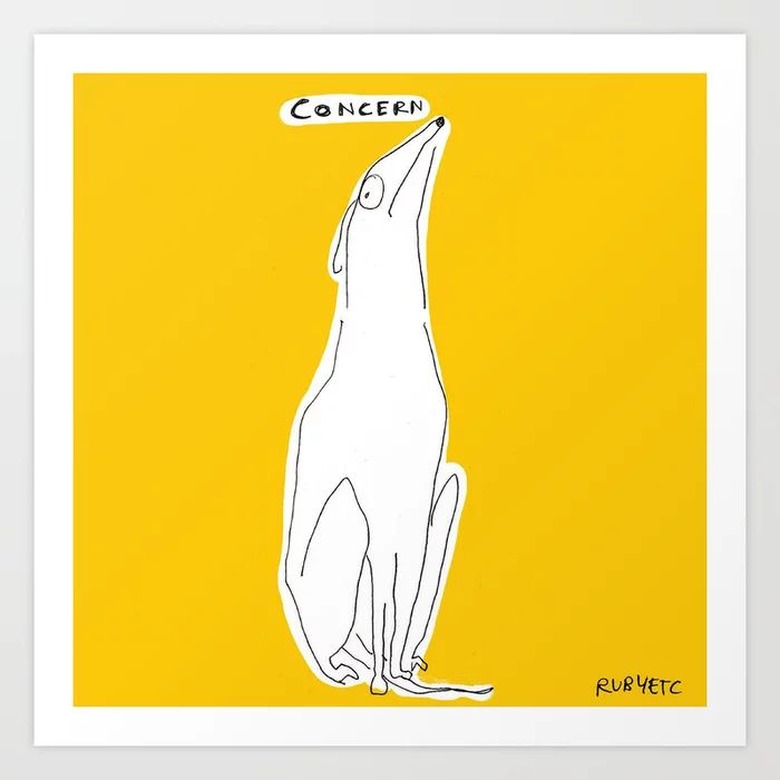 Concern! Art Print