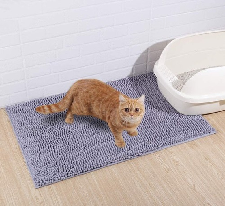 Vivaglory 3D Design Microfiber Cat Litter Mat