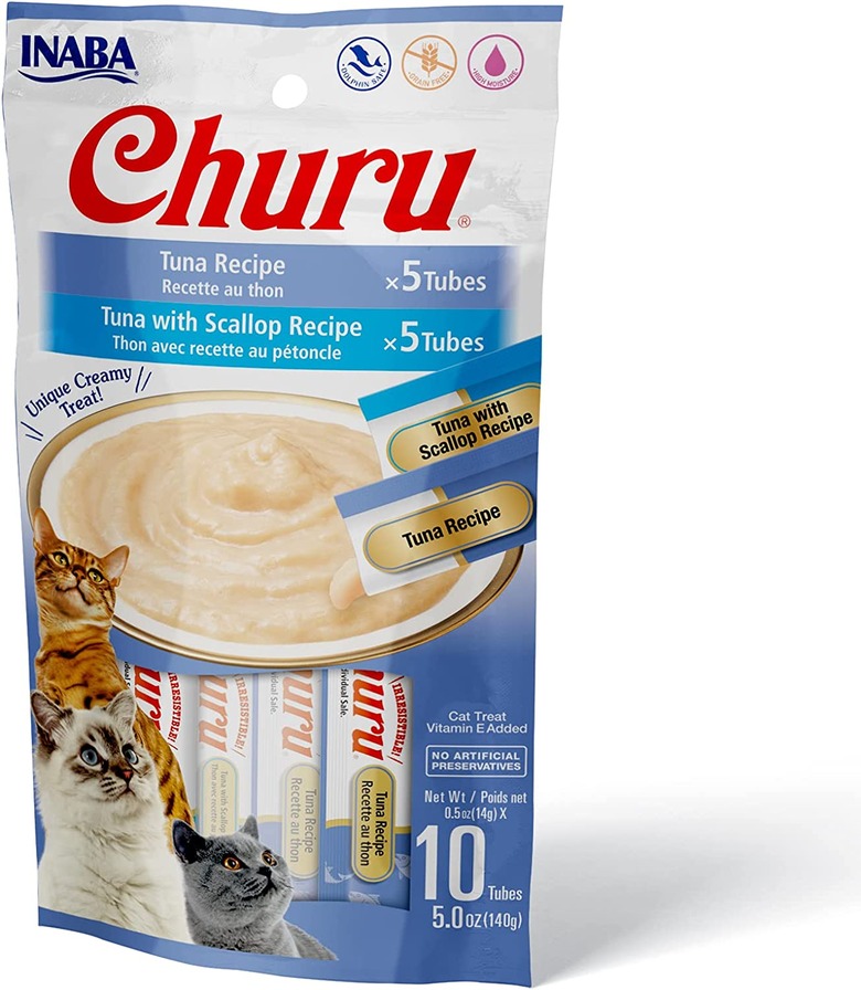 INABA Churu Cat Treats, 0.5-oz. Tubes, 10-Count