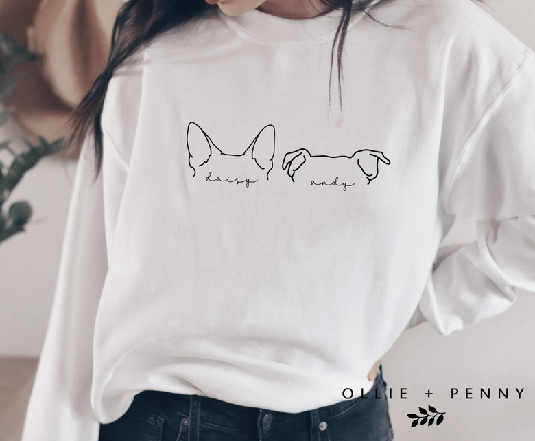 OllieandPenny Custom Dog Ears Sweatshirt