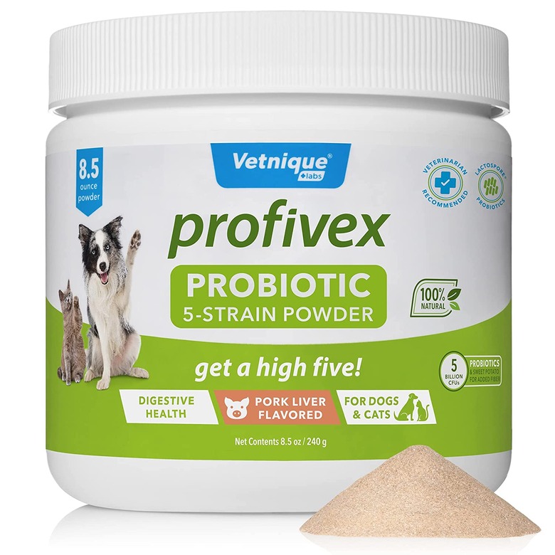 Vetnique Labs Profivex Probiotics 5-Strain Pork Pet Digestive Health Probiotic, 8.5-oz. Container