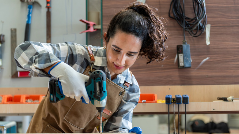 woman in workshop