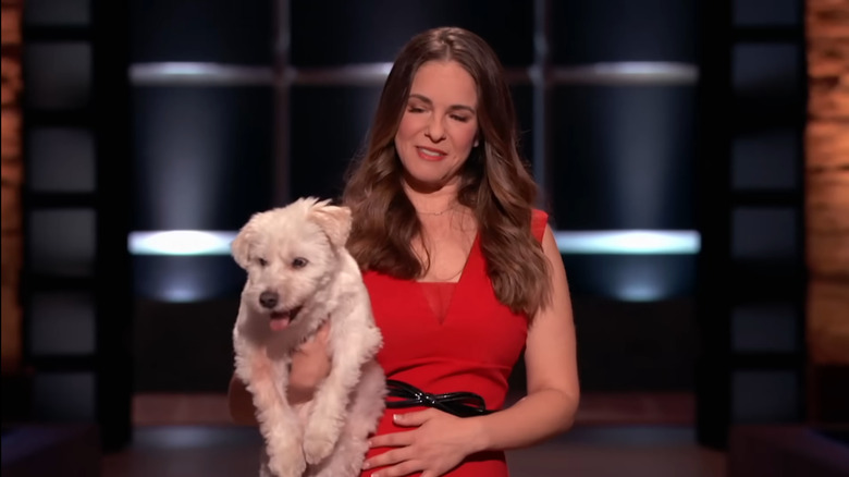 Kristen Brand appears on Shark Tank with her dog Emma for her product Pawnix Noise-Cancelling Headphones